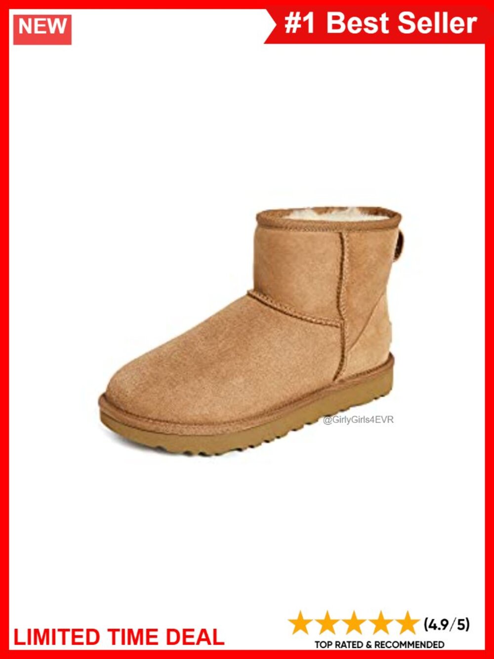UGG Classic Mini II Sheepskin Ankle Boot Water Resistant Pull Tab